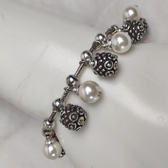 Brighton "Cannes" Pearl Dangle Charm Bracelet - Picture 3 of 4